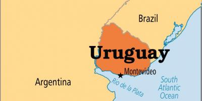 Uruguay pealinn kaart