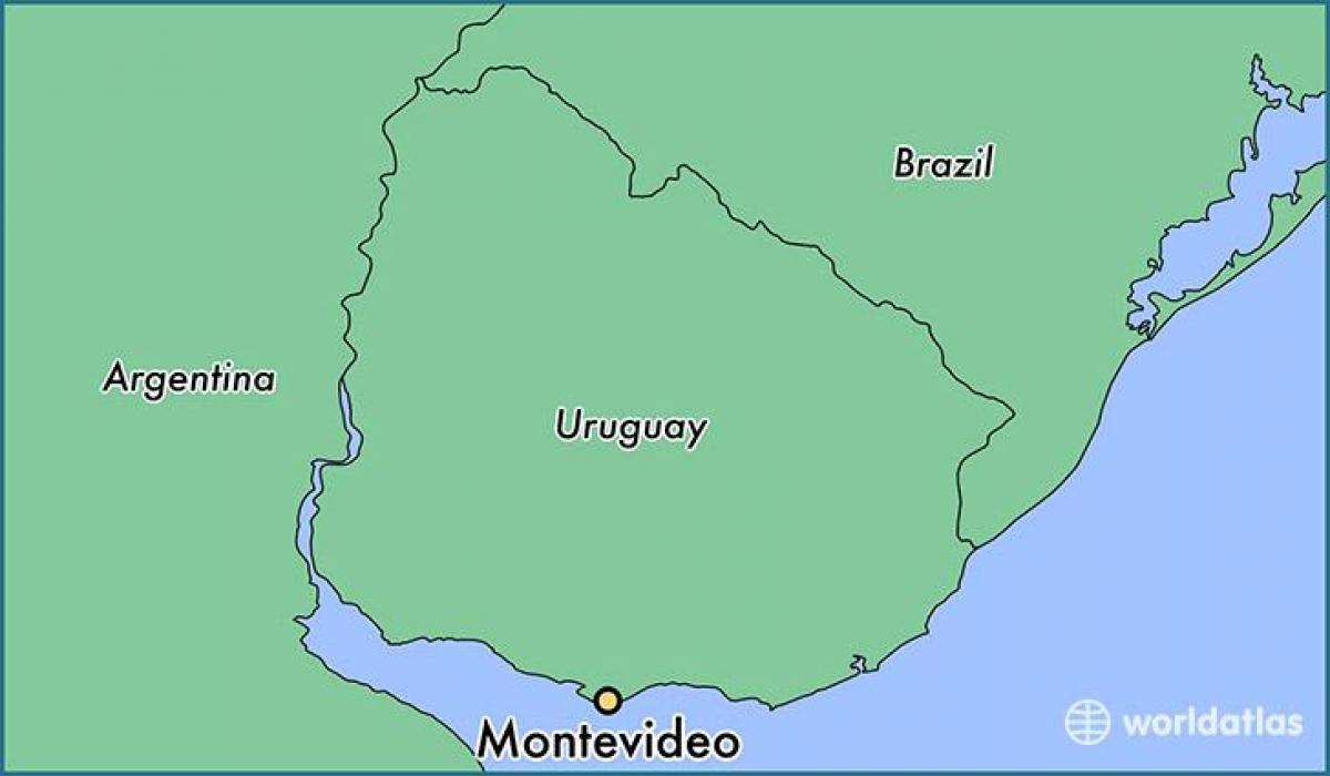 Kaart Uruguay montevideo